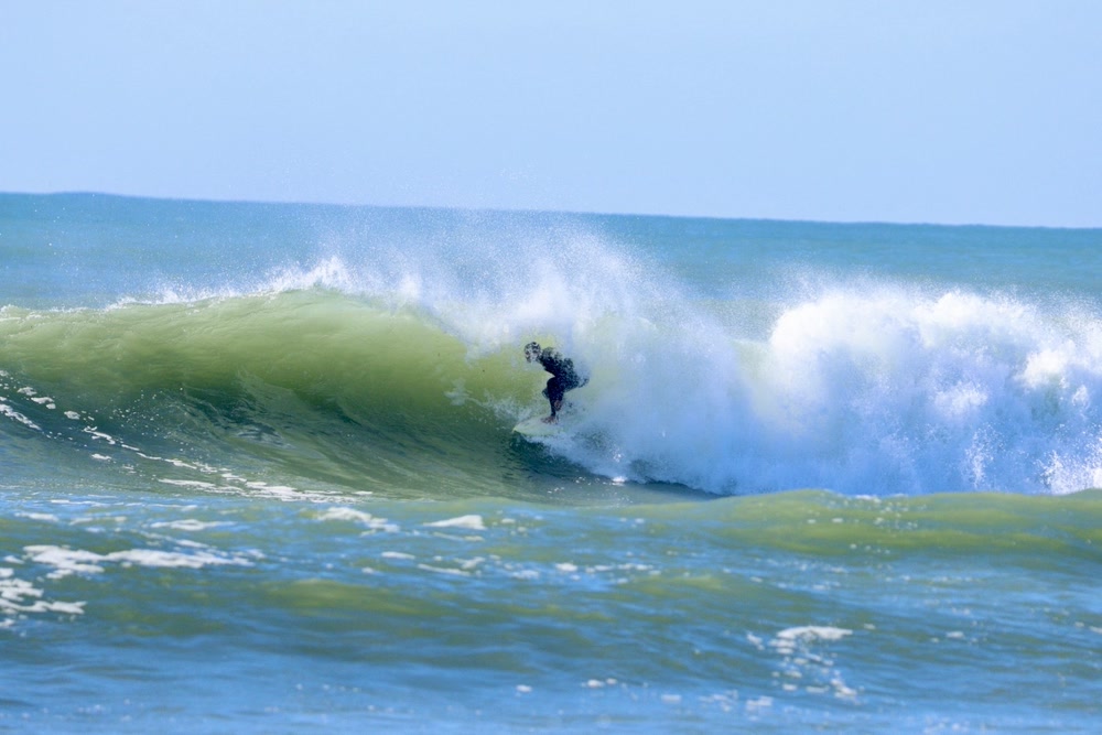 Barrel sequence, frame 2: standing tall in the barrel